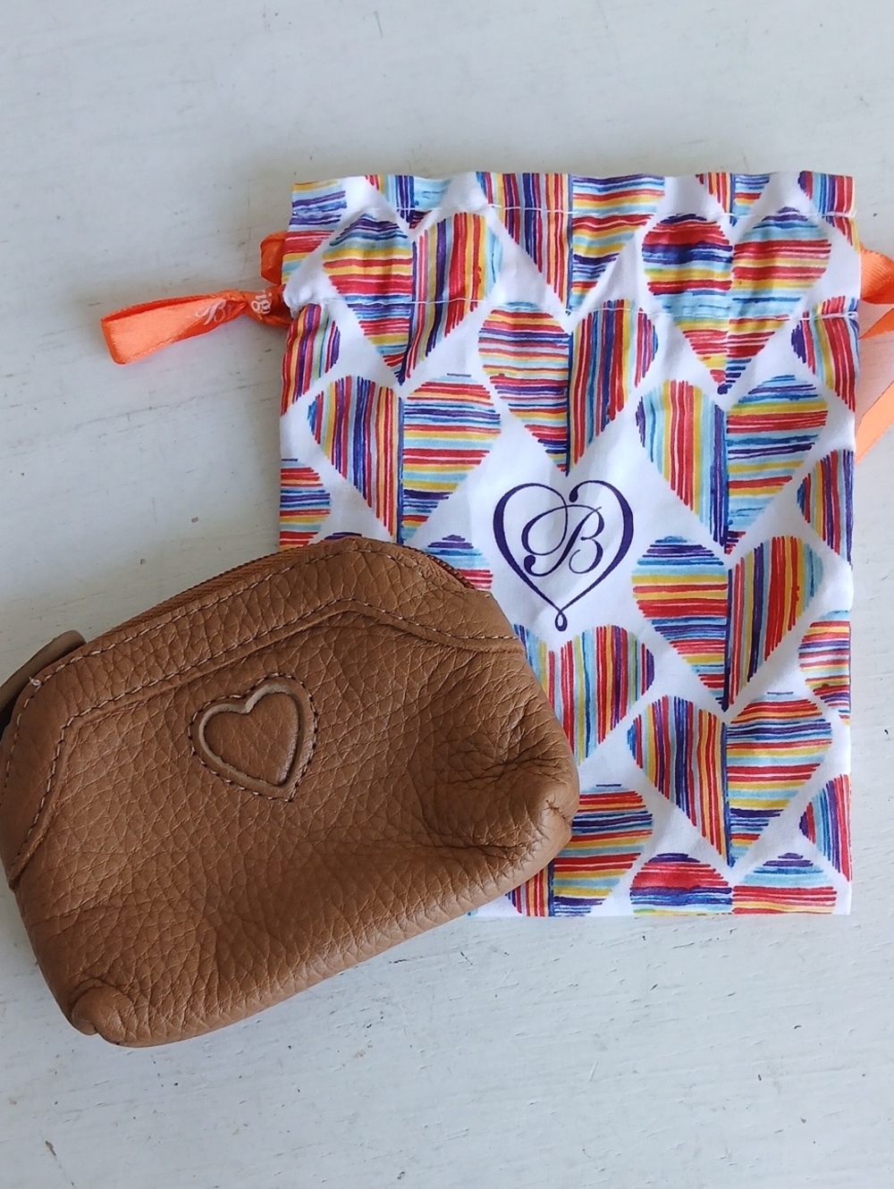 Brighton Tan Leather Coin Purse